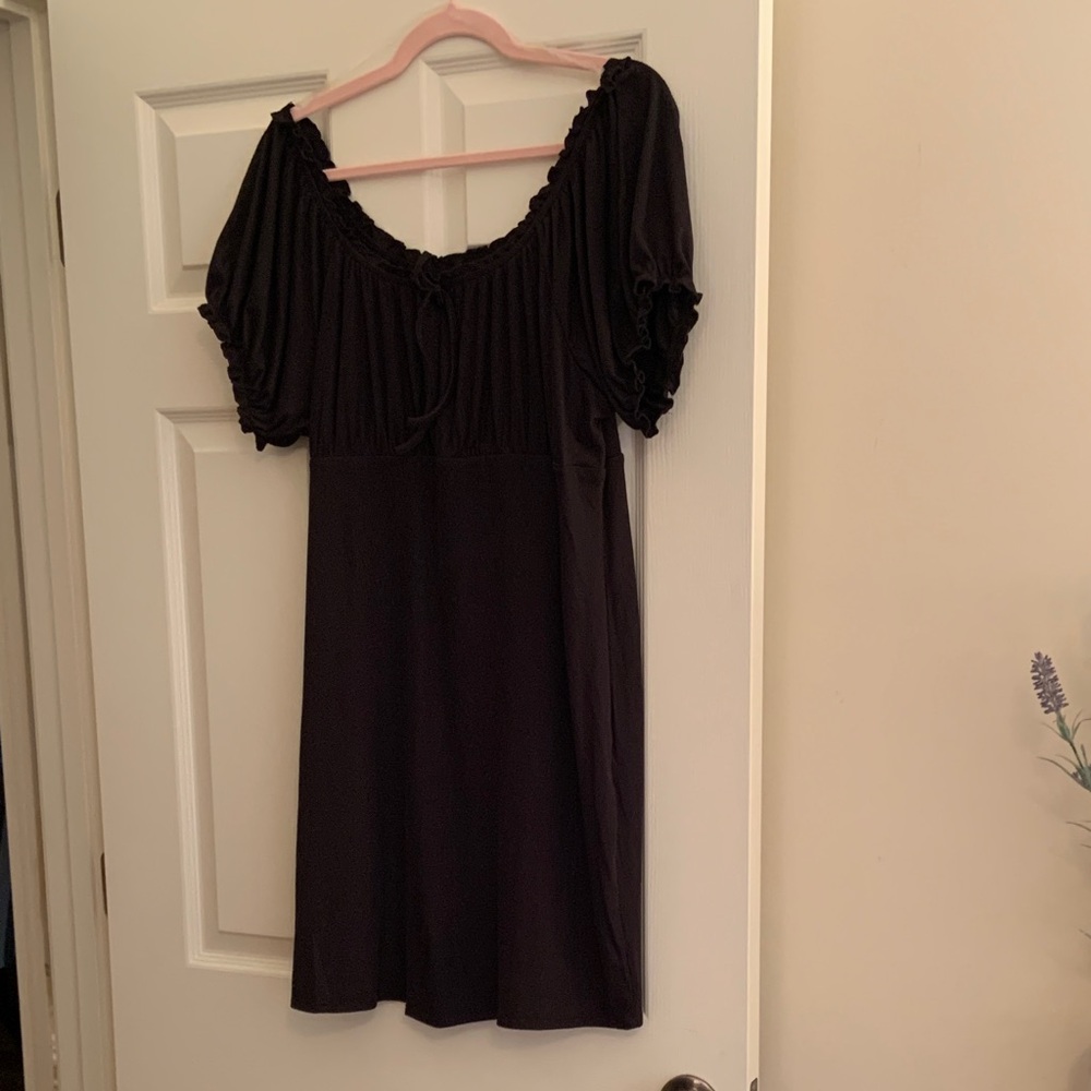 LOVE SOHO. Chic Black Mini Dress
